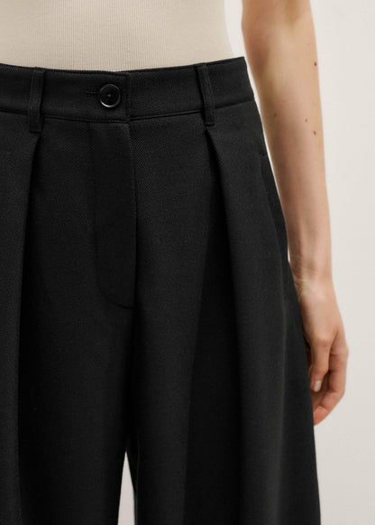 ME+EM Black Barrel Leg Pant