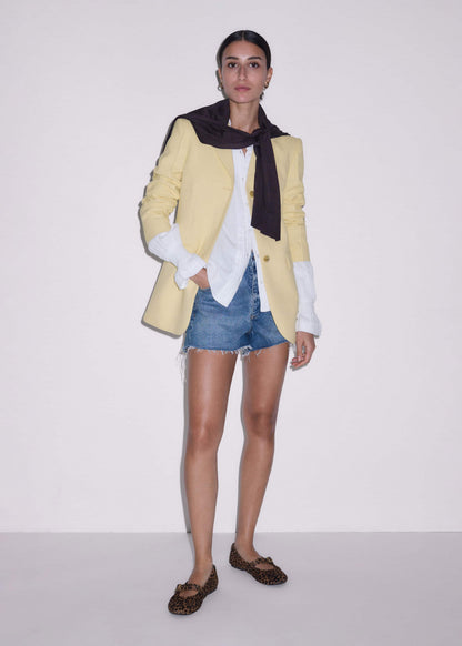 ME+EM White Cheesecloth Pleat Detail Blouse