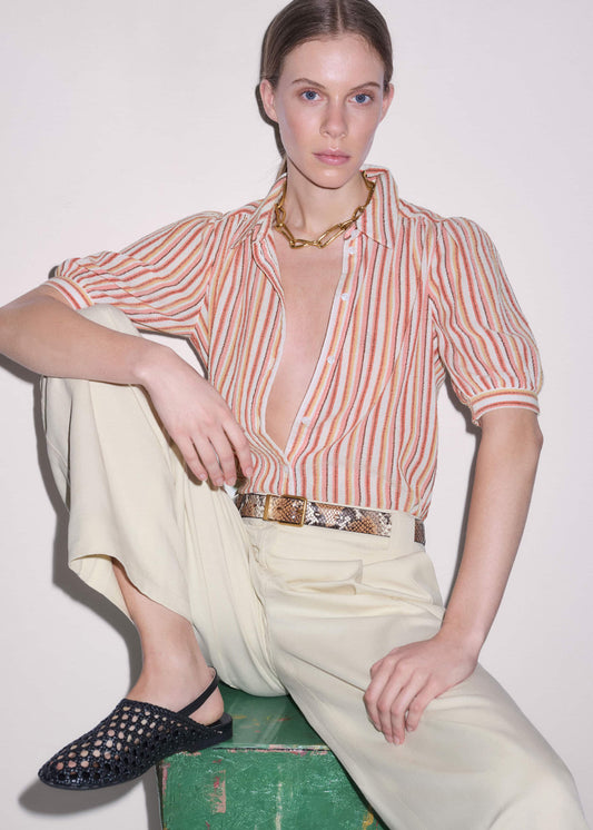 ME+EM Pink Stripe Summer Blouse
