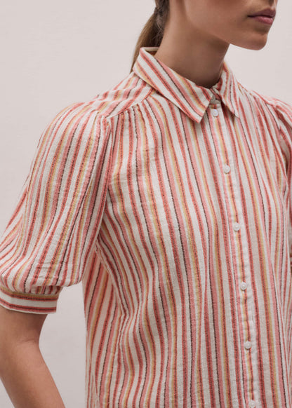 ME+EM Pink Stripe Summer Blouse