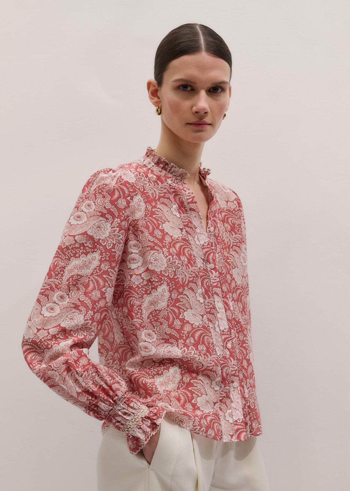 ME+EM Pink Relaxed Blouse