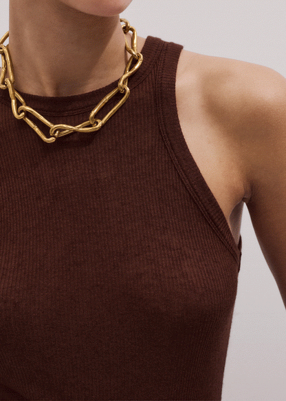 ME+EM Cinnamon Brown 2-In-1 Vest
