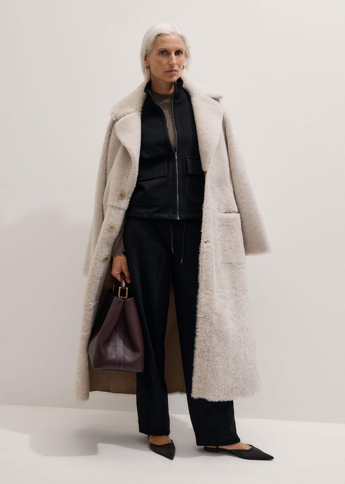 ME+EM Black Luxe Travel Tailoring Layering Jacket