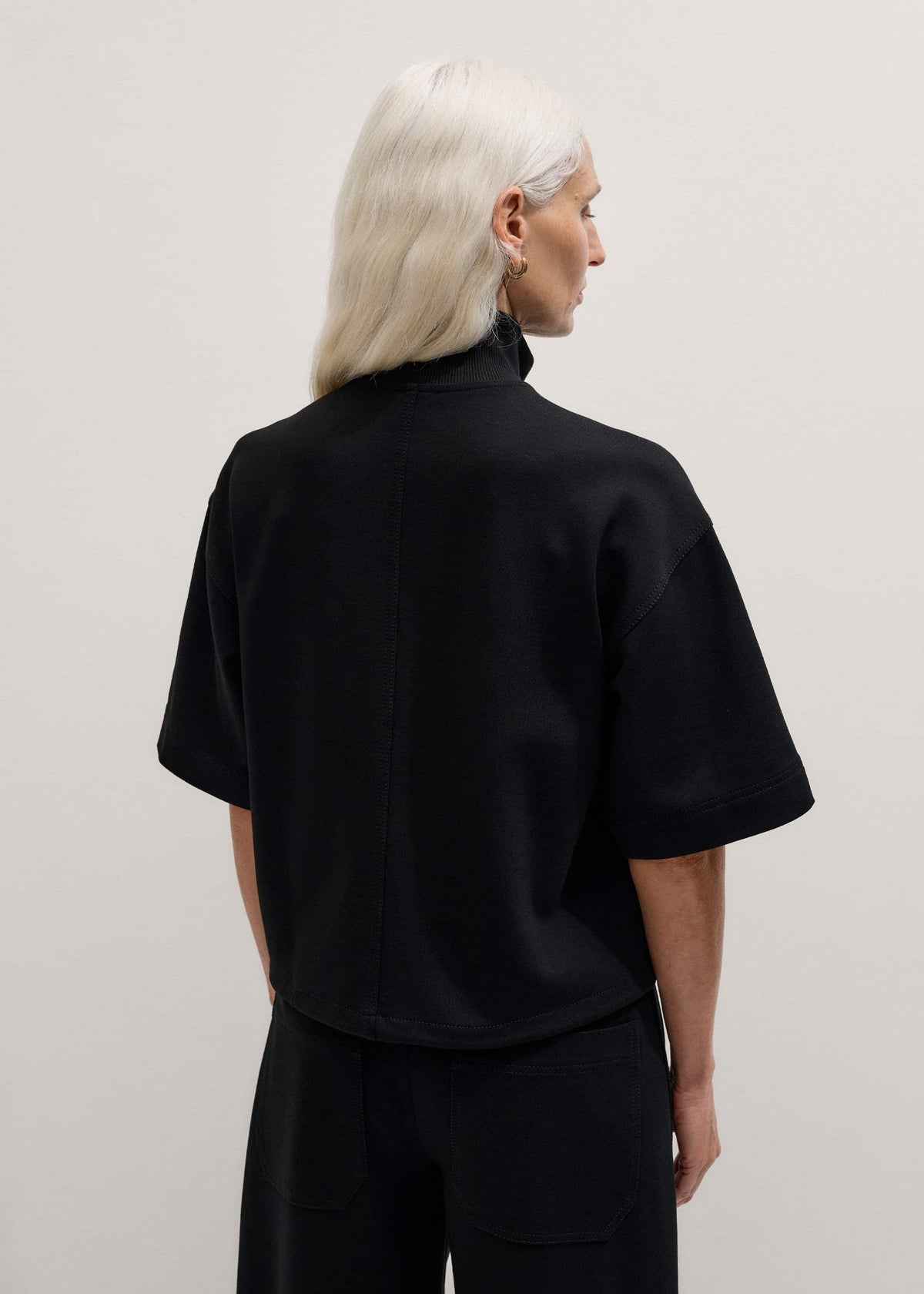 ME+EM Black Luxe Travel Tailoring Layering Jacket