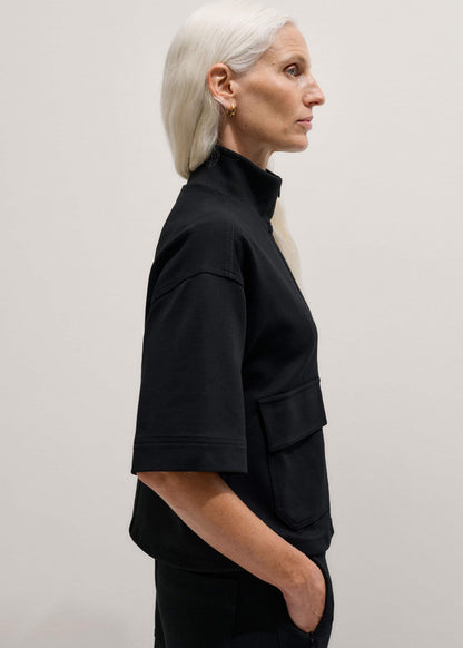 ME+EM Black Luxe Travel Tailoring Layering Jacket