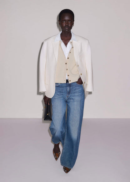 ME+EM White Raglan Shirt Layering Top