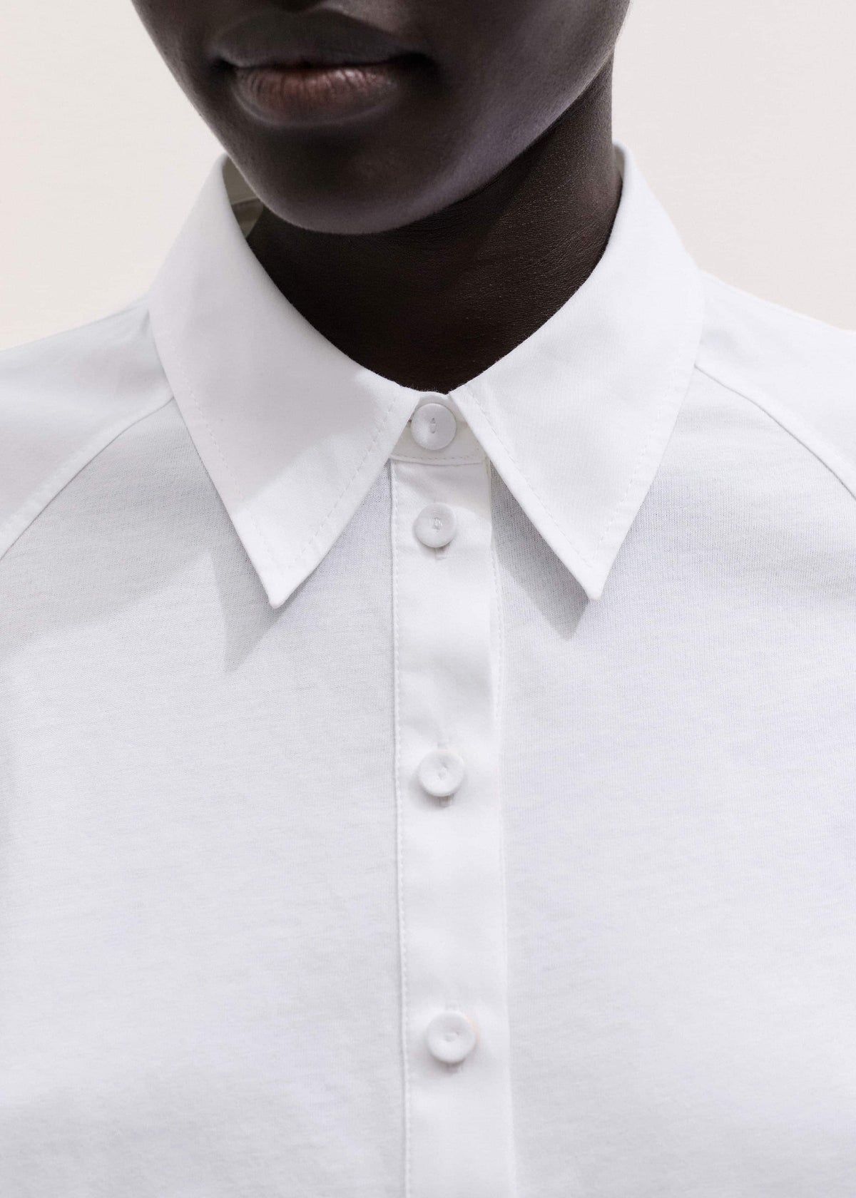 ME+EM White Raglan Shirt Layering Top