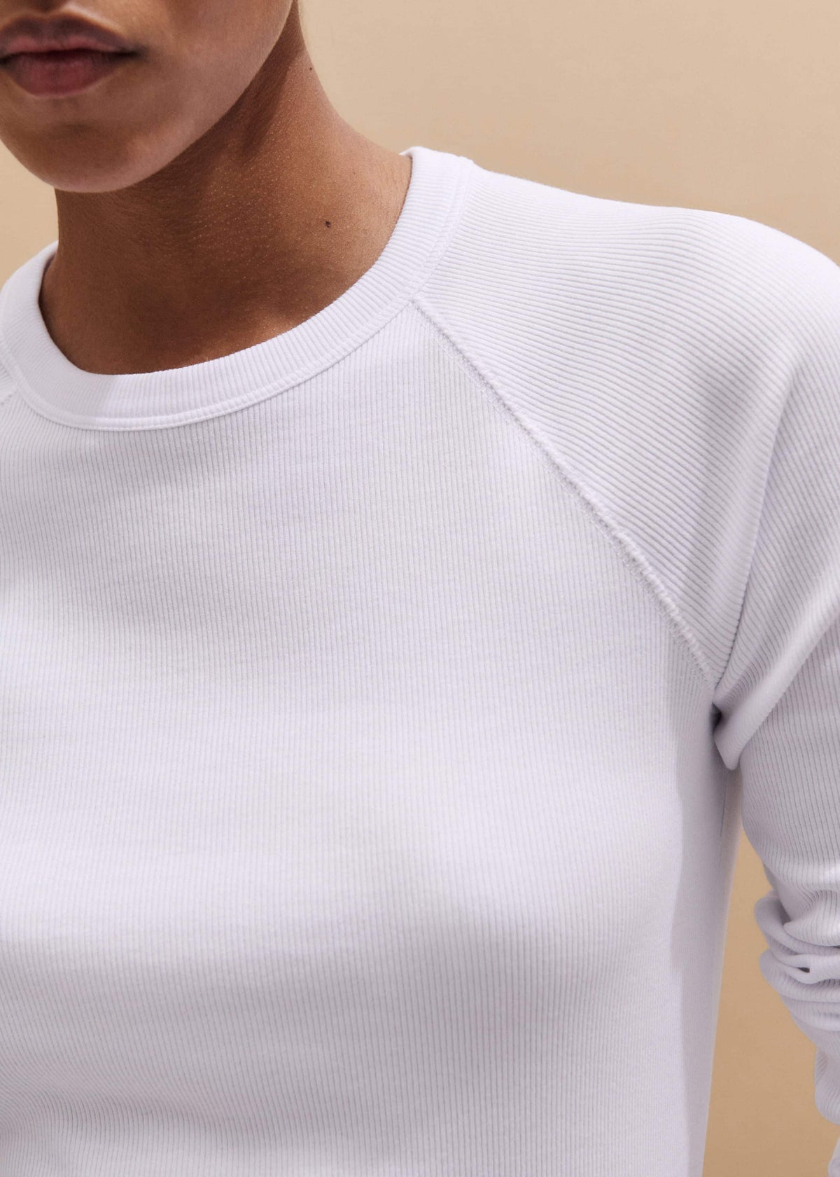ME+EM White Ultimate Slim Baseball Top