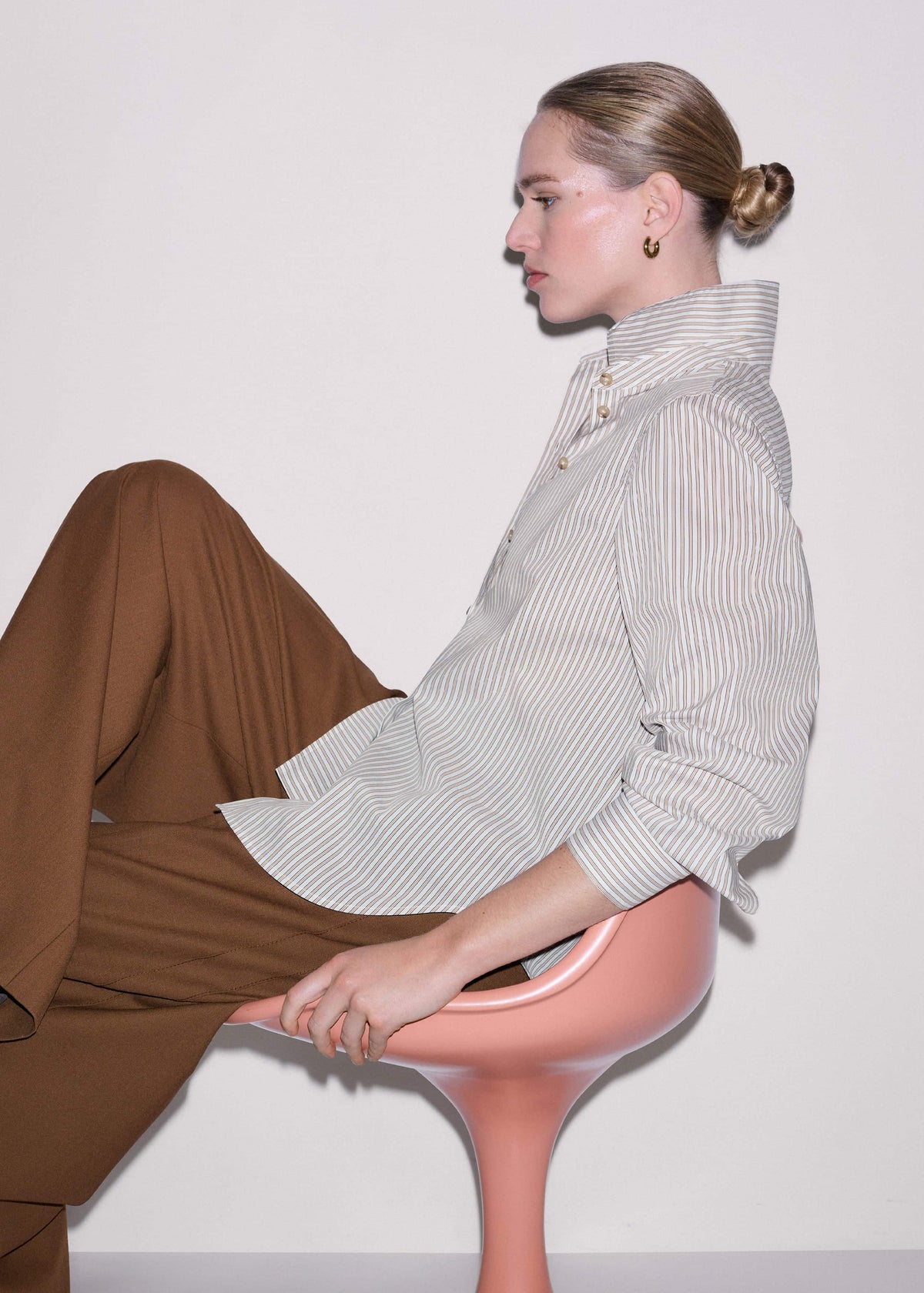 ME+EM White Stripe Relaxed Forever Shirt