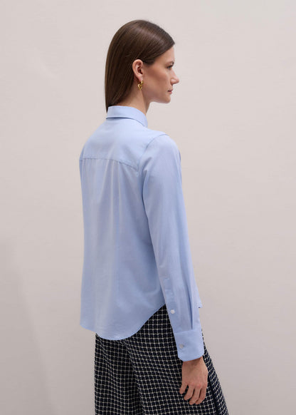 ME+EM Blue Travel Layering Shirt