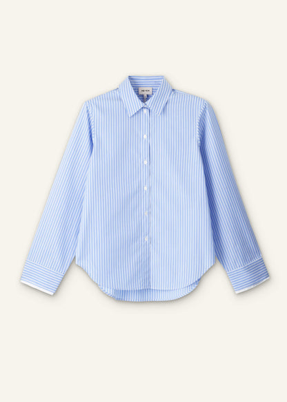 ME+EM Blue Double Cuff Relaxed Forever Shirt