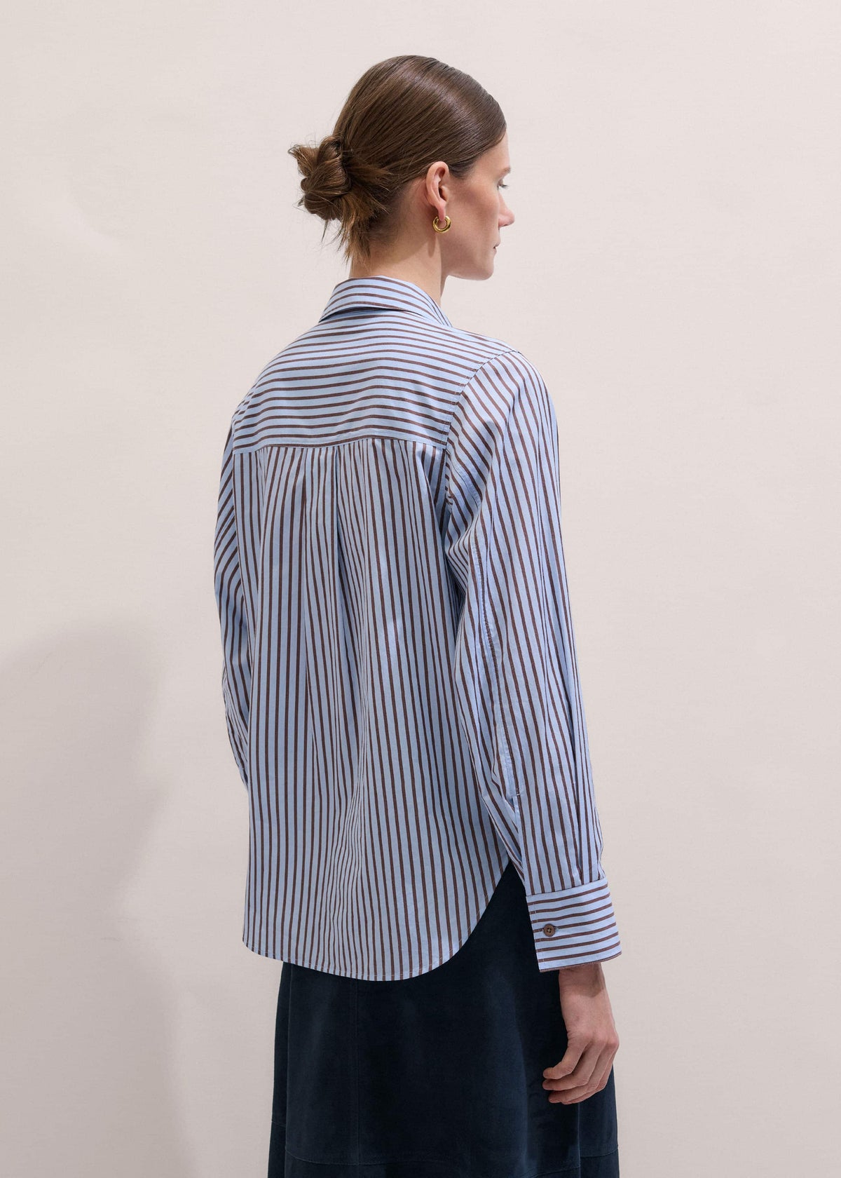 ME+EM Blue Stripe Relaxed Forever Shirt