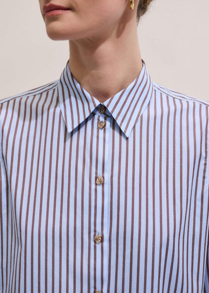 ME+EM Blue Stripe Relaxed Forever Shirt