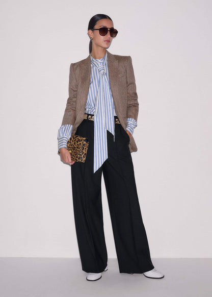 ME+EM Blue Soft Stripe Shirt + Neck Tie