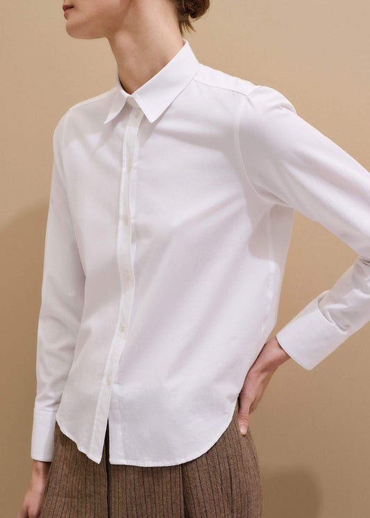 ME+EM White Travel Layering Shirt