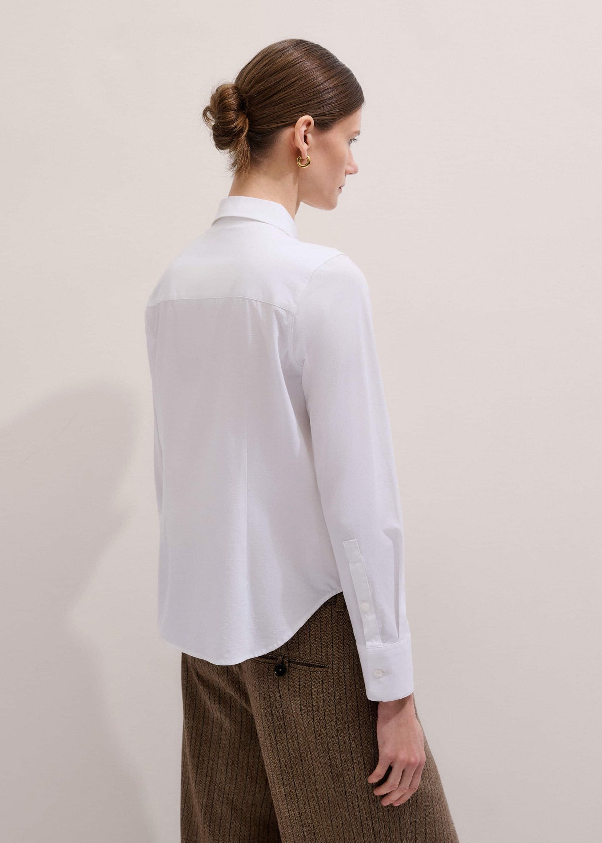 ME+EM White Travel Layering Shirt
