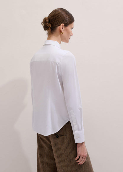 ME+EM White Travel Layering Shirt