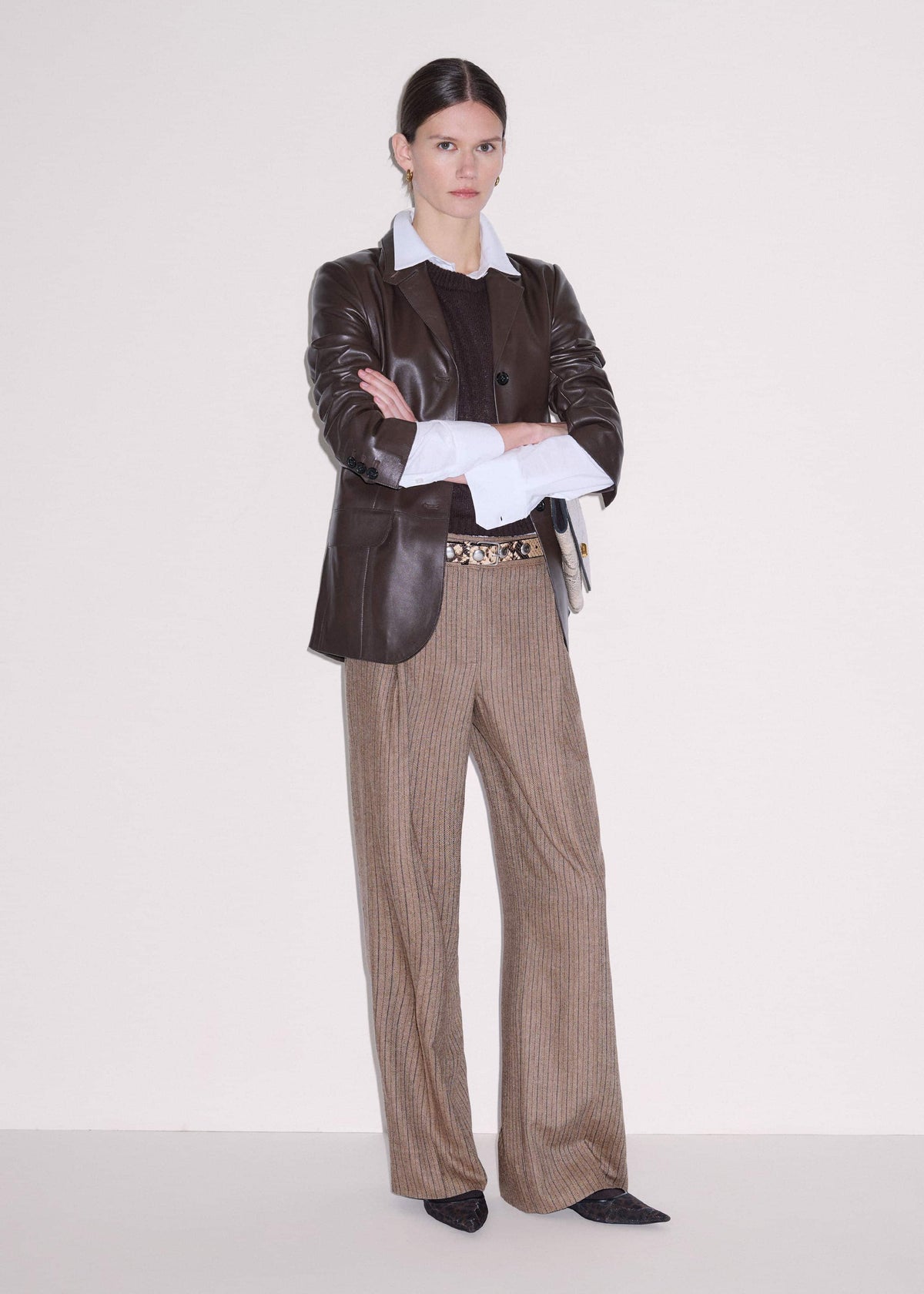 ME+EM White Travel Layering Shirt