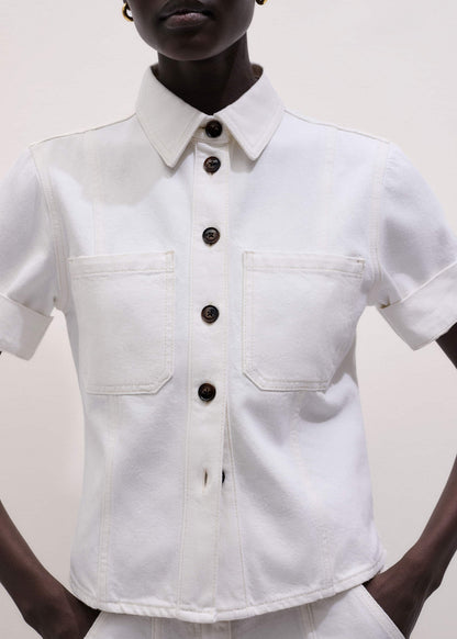 ME+EM White Paneled Shirt