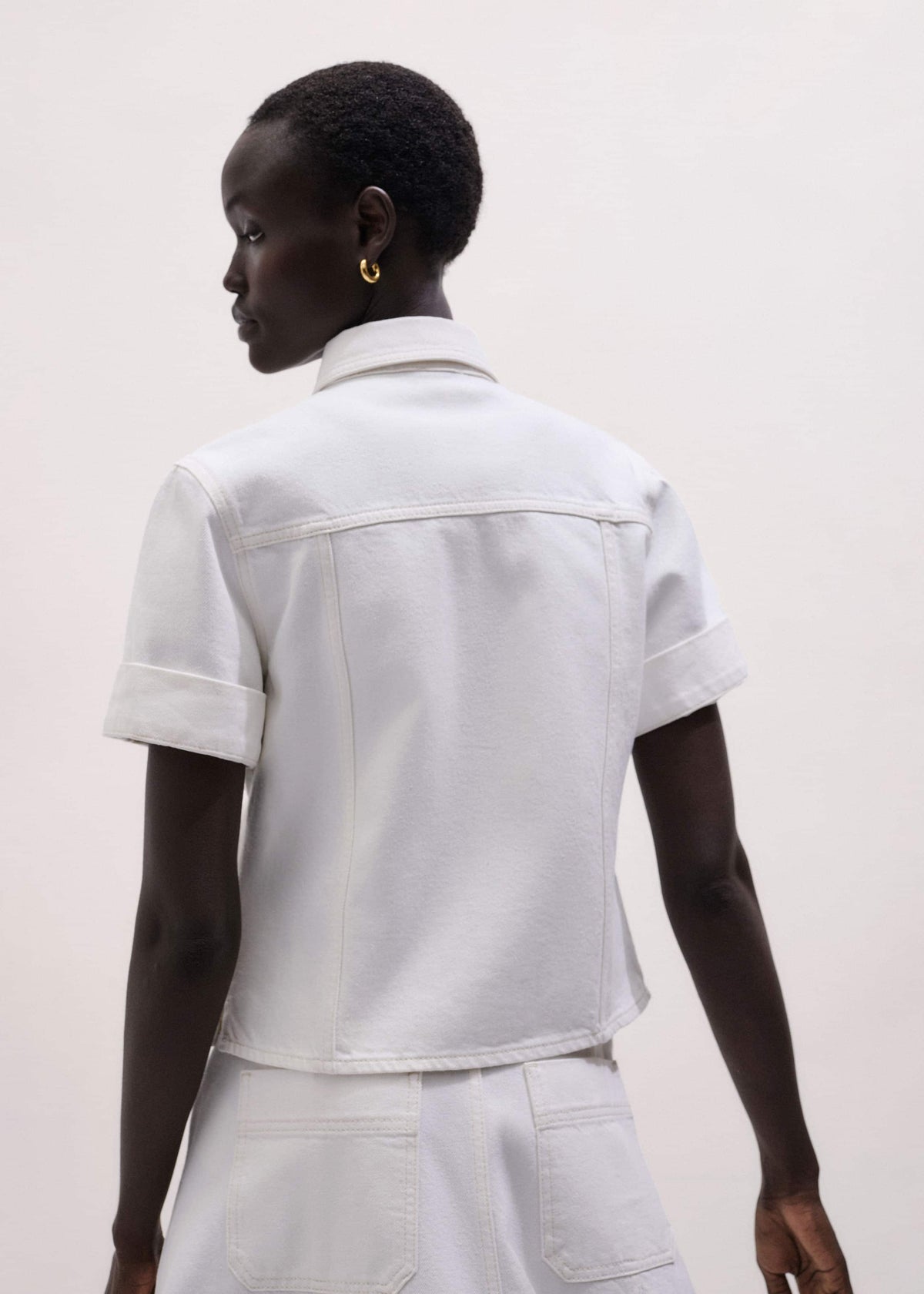 ME+EM White Paneled Shirt