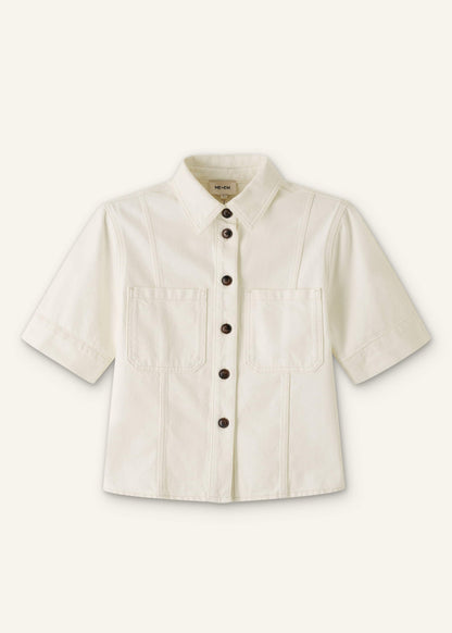 ME+EM White Paneled Shirt