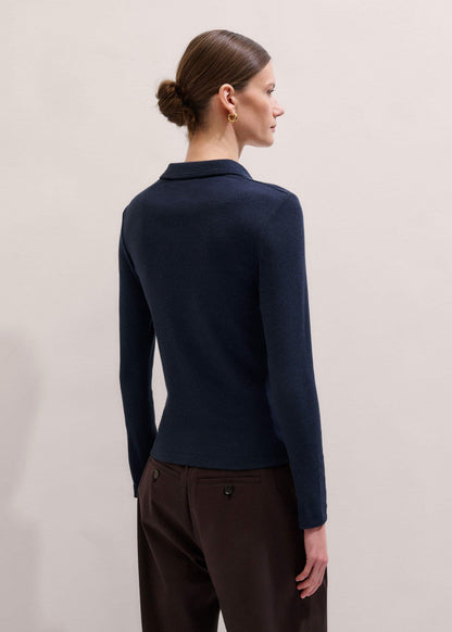 ME+EM Navy Perfect Basic Shirt