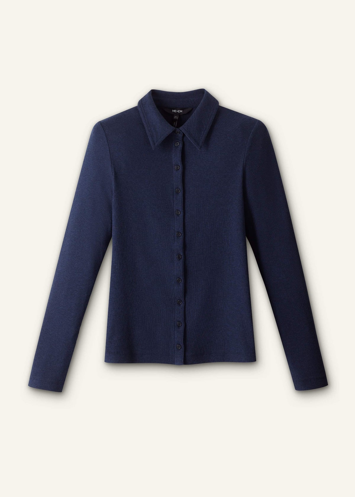ME+EM Navy Perfect Basic Shirt