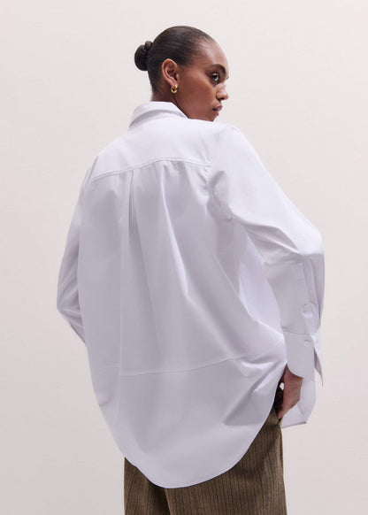 ME+EM White Clever Oversized Shirt