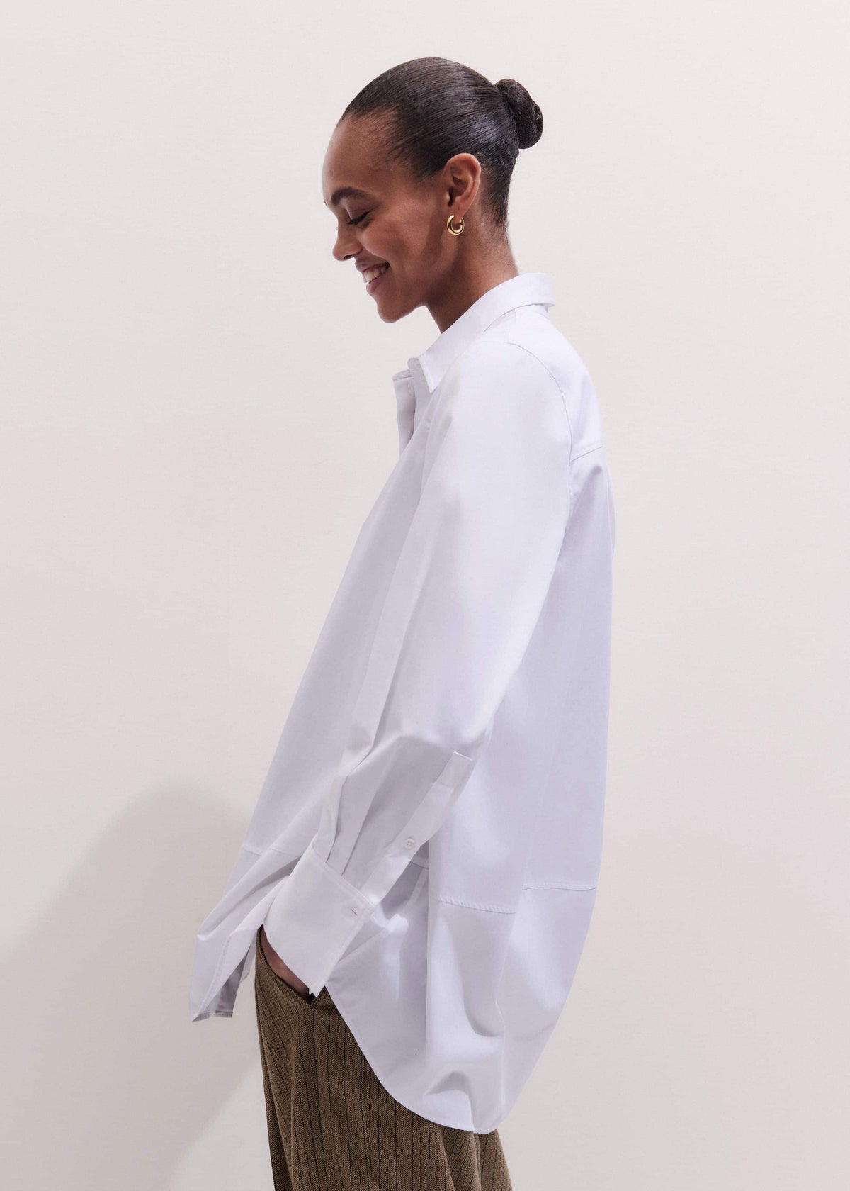ME+EM White Clever Oversized Shirt