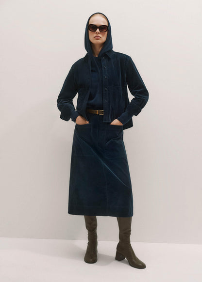 ME+EM Navy Boxy Shacket