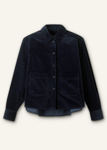 ME+EM Navy Boxy Shacket