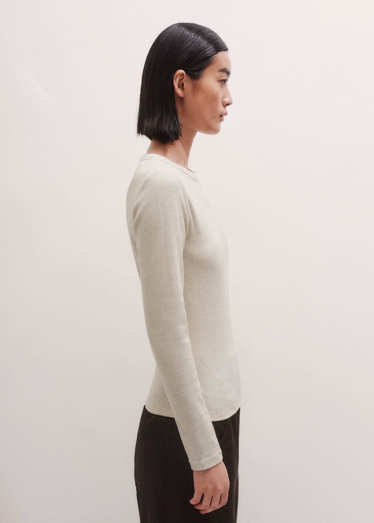 ME+EM Cream Perfect Basic Top