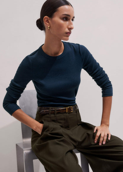 ME+EM Navy Perfect Basic Top