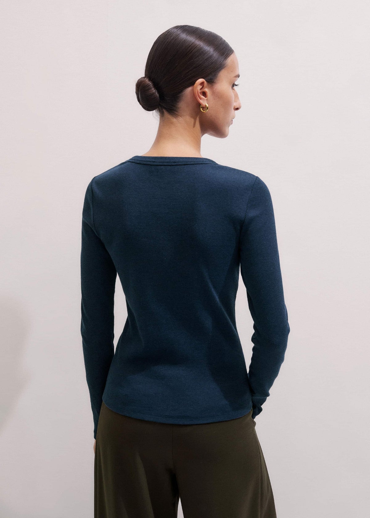 ME+EM Navy Perfect Basic Top