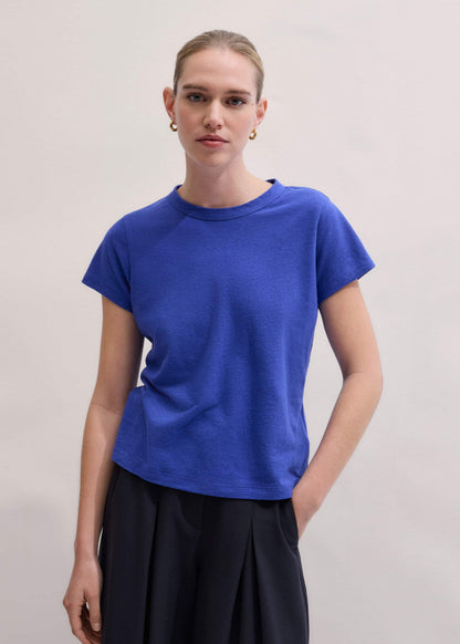 ME+EM Blue Soft Washed Tee