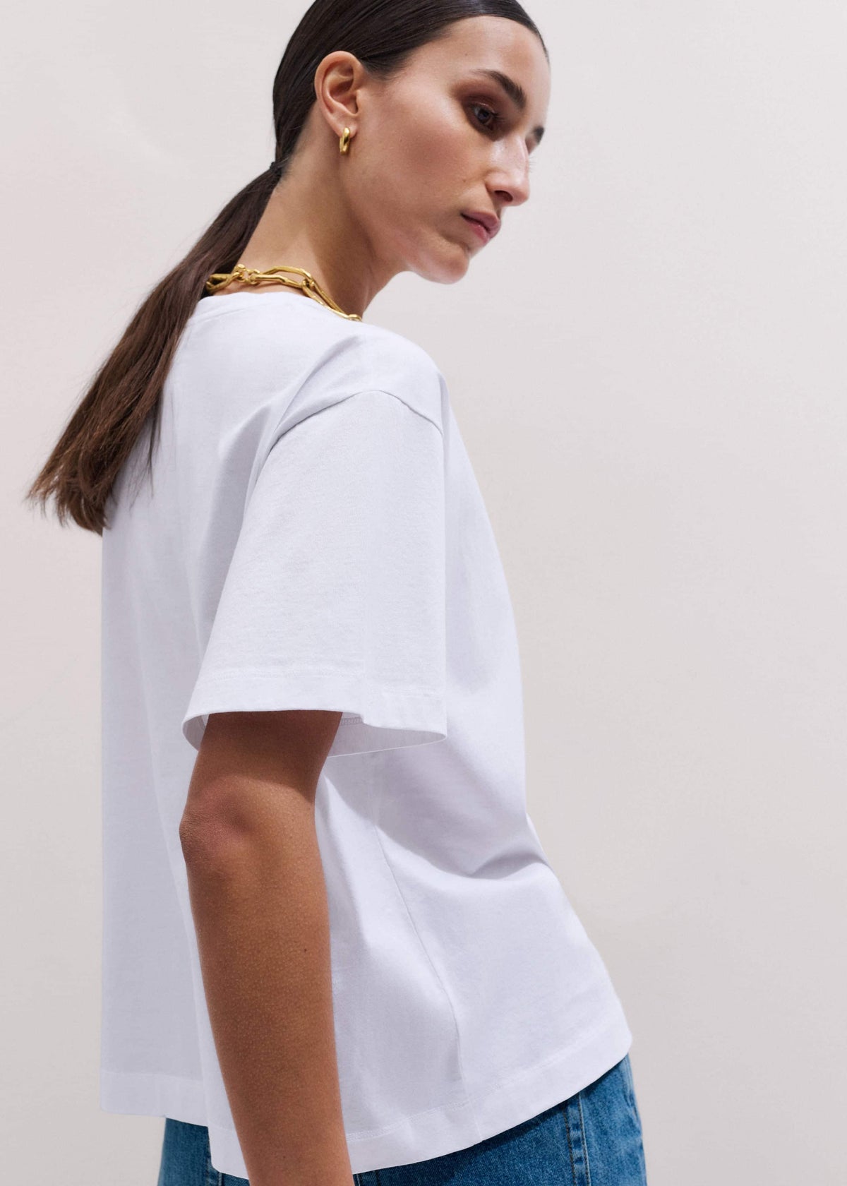 ME+EM White Oversized Tee