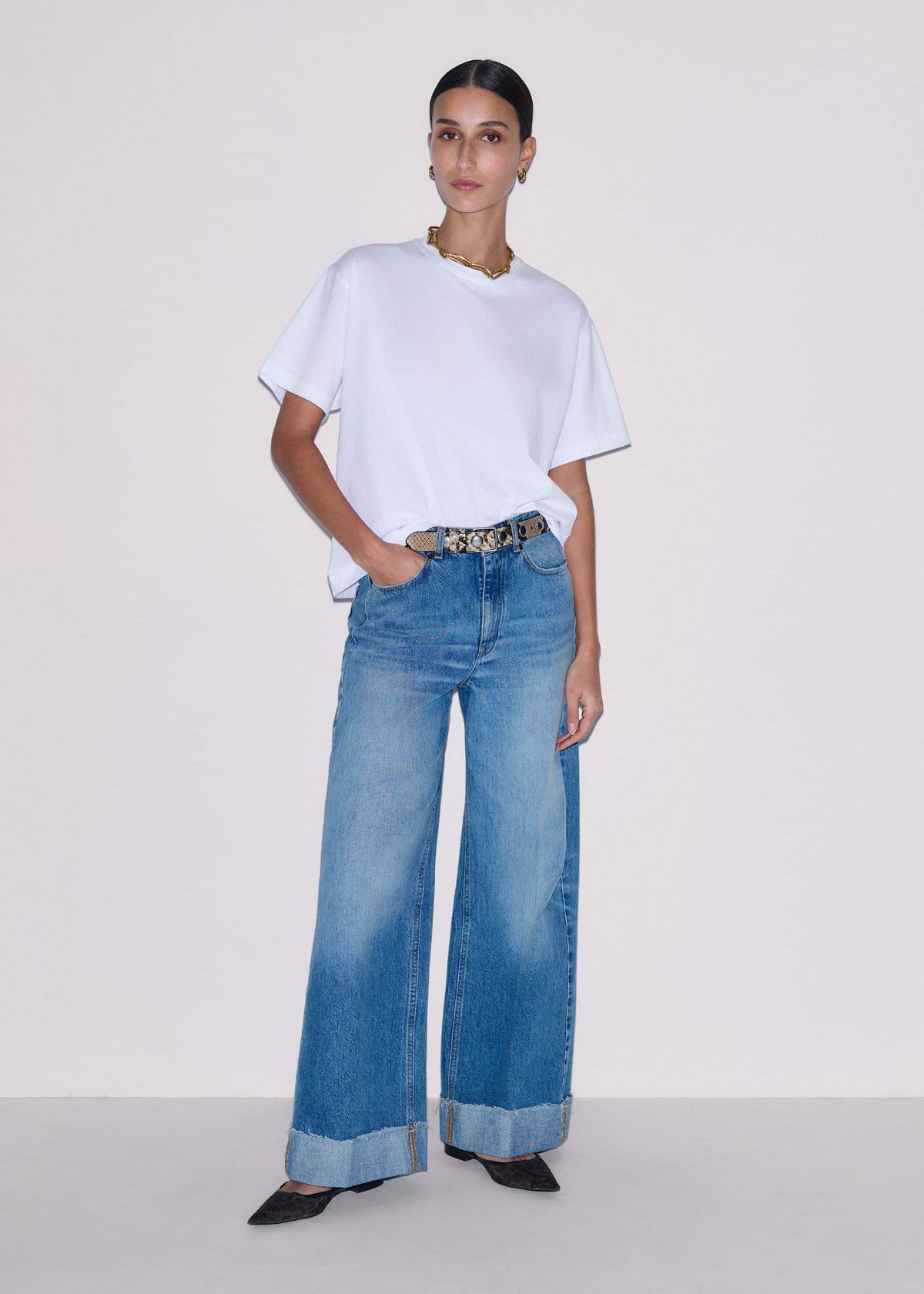 ME+EM White Oversized Tee
