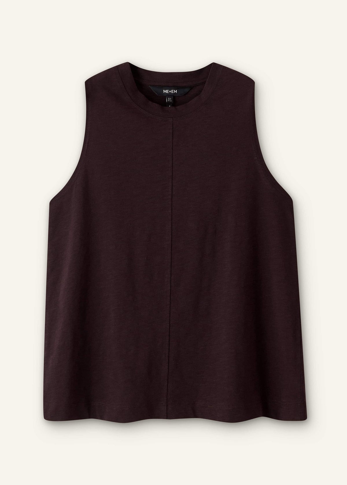 ME+EM Brown Racerback Swing Top