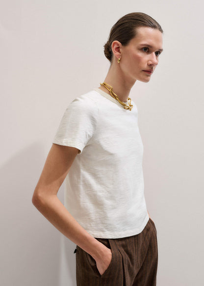 ME+EM Cream Warm Touch Tee