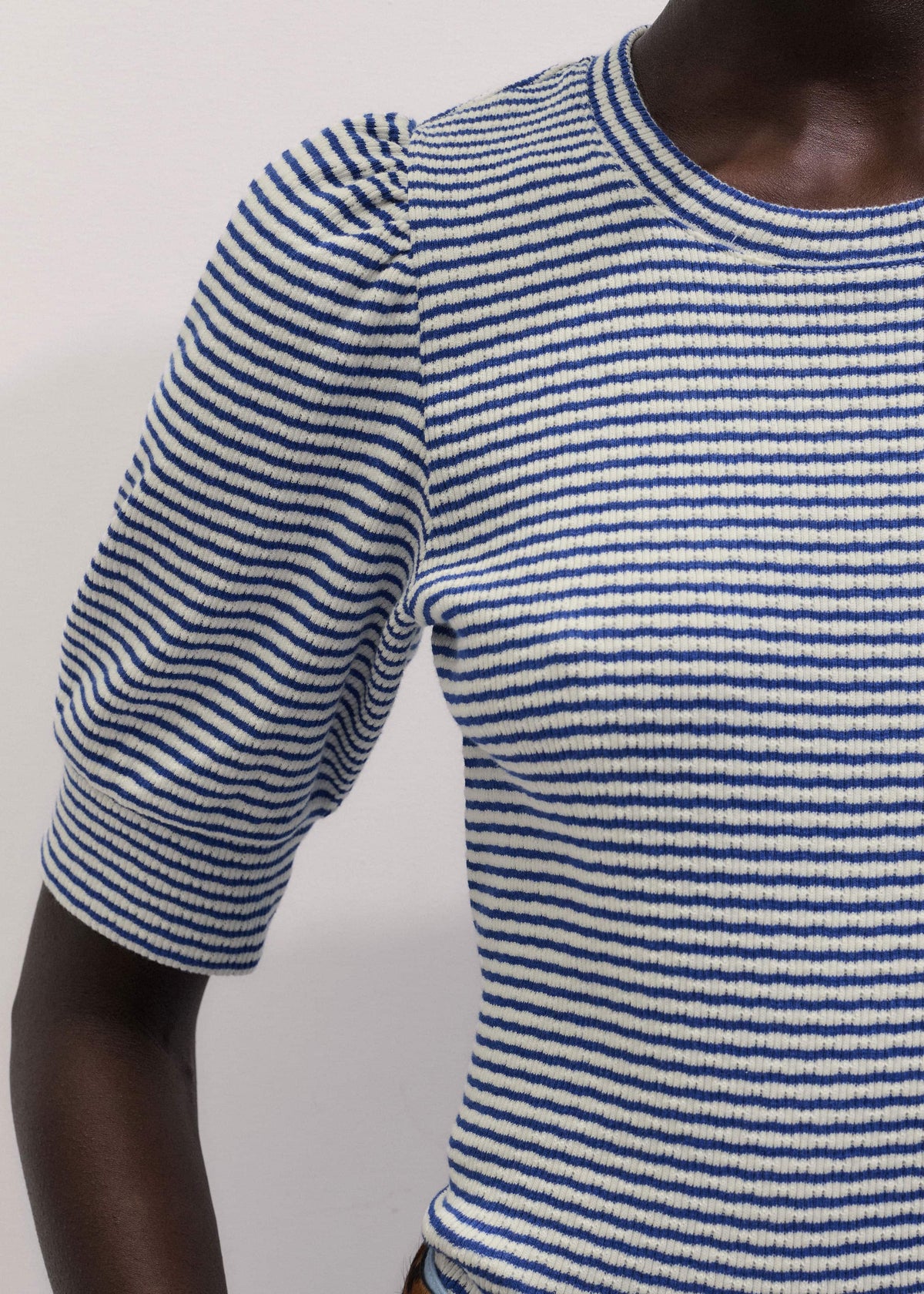 ME+EM Blue Feminine Sleeve Tee