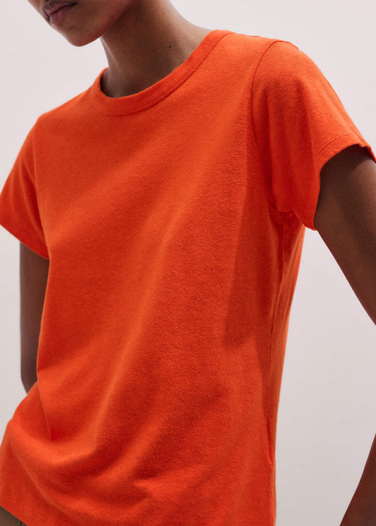ME+EM Orange Soft Washed Straight Tee
