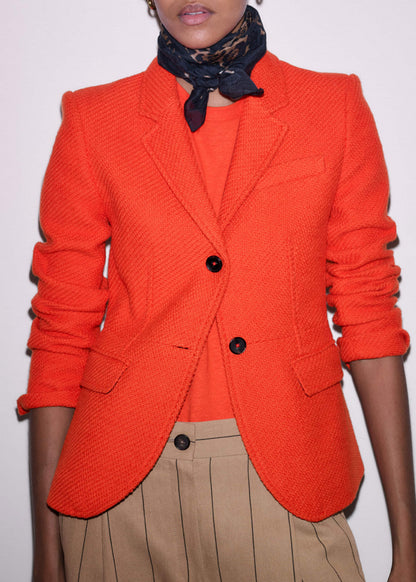 ME+EM Orange Soft Washed Straight Tee