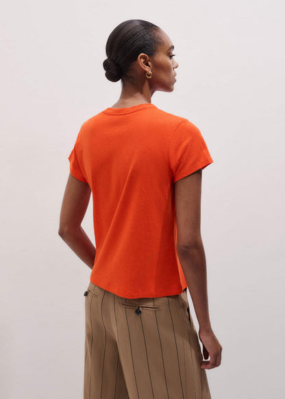 ME+EM Orange Soft Washed Straight Tee