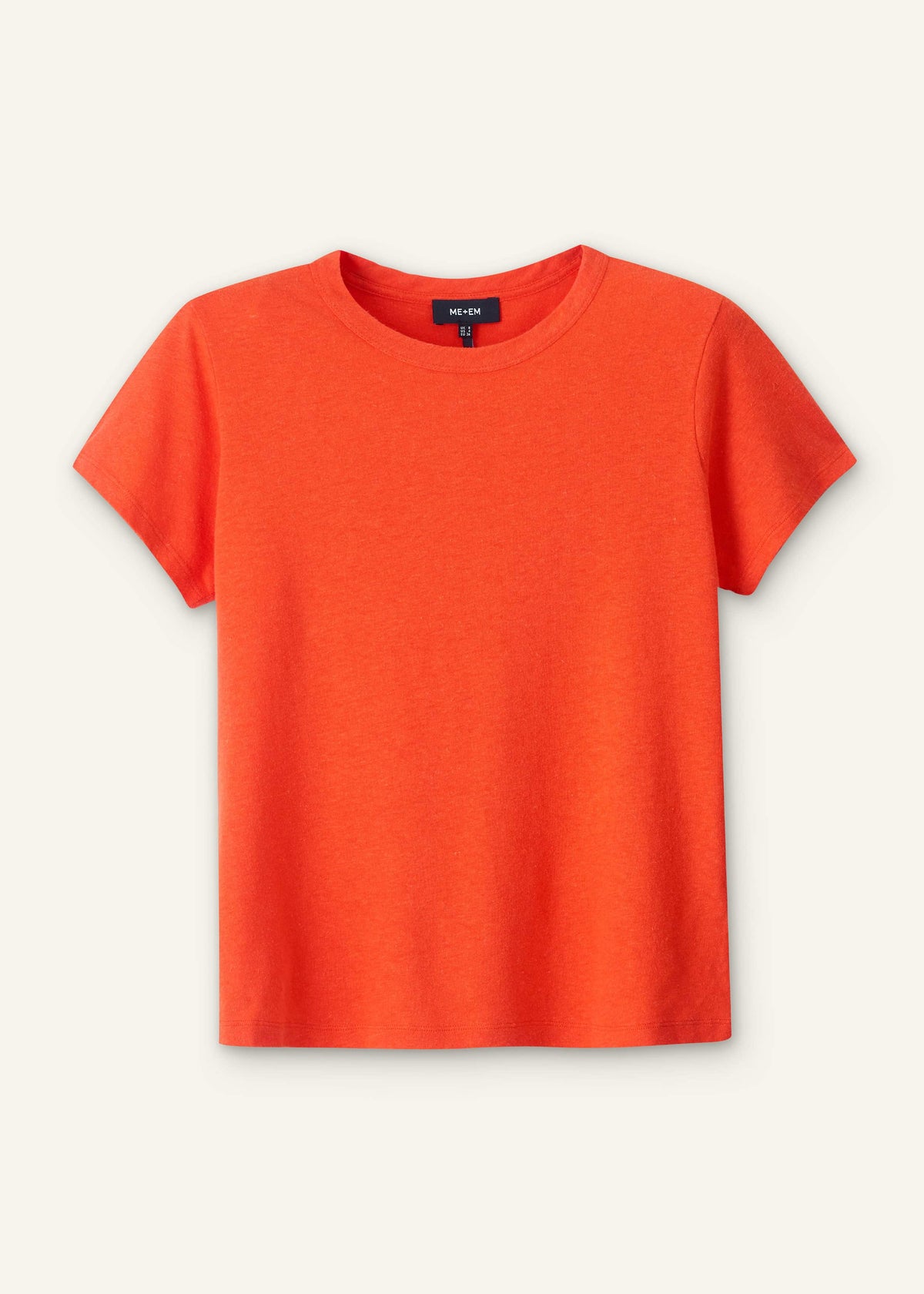 ME+EM Orange Soft Washed Straight Tee