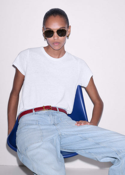 ME+EM White Soft Washed Tee