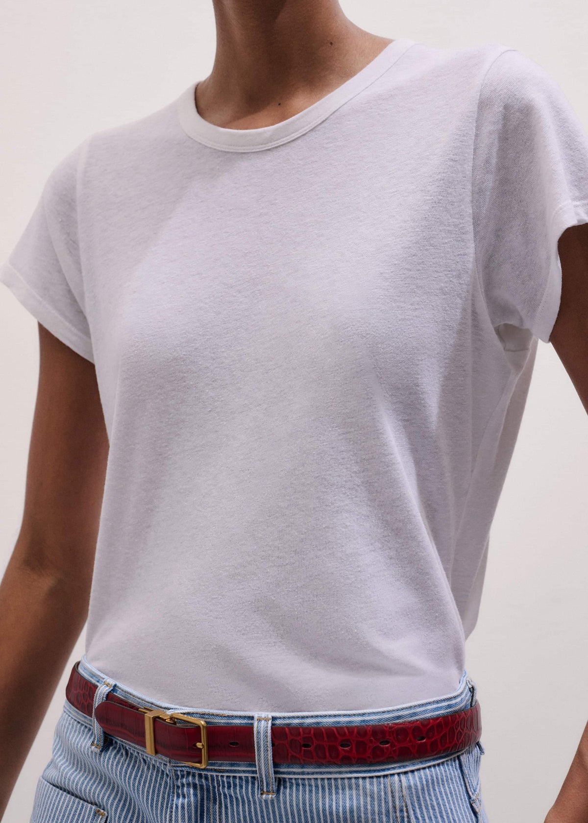 ME+EM White Soft Washed Tee