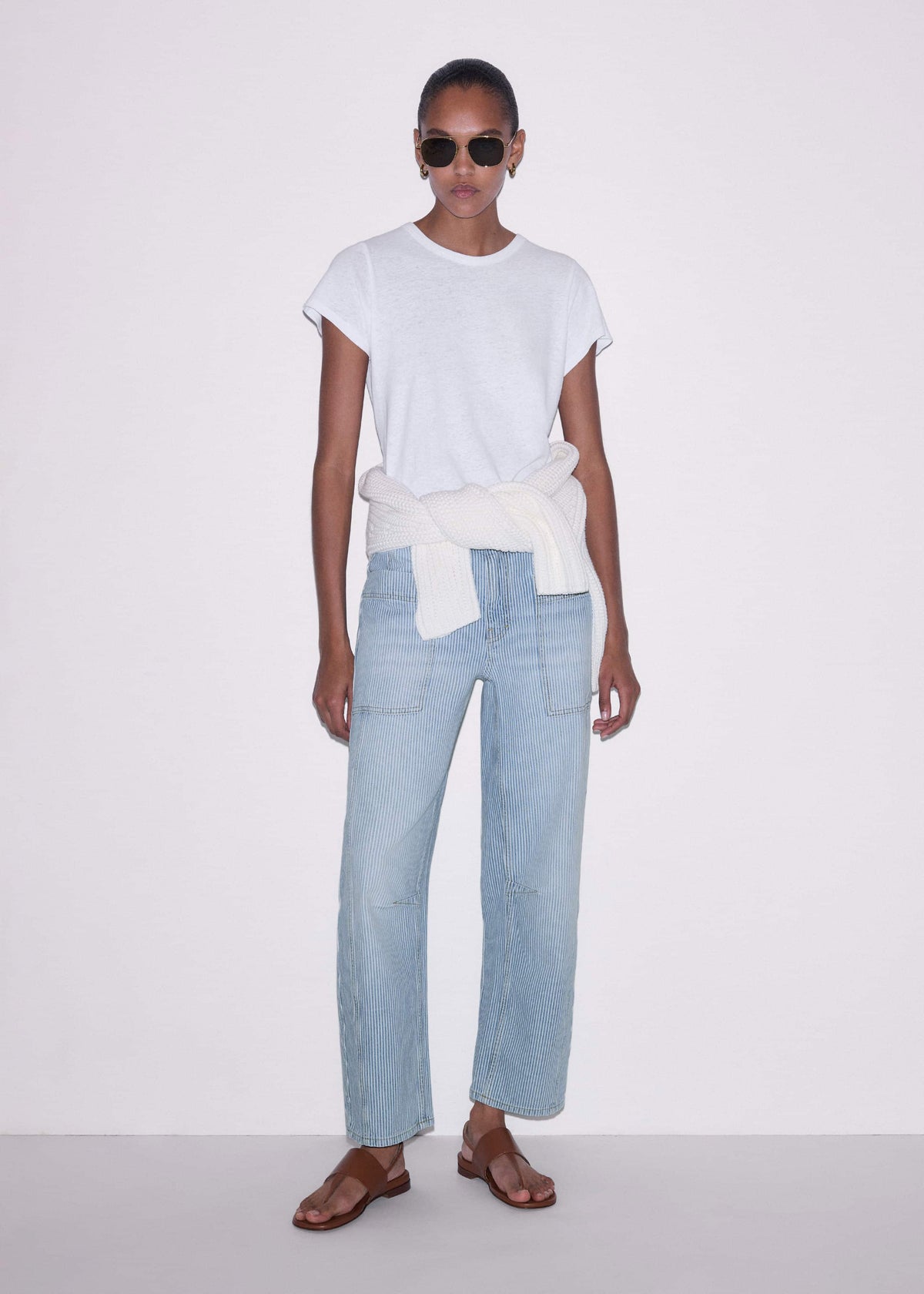 ME+EM White Soft Washed Tee