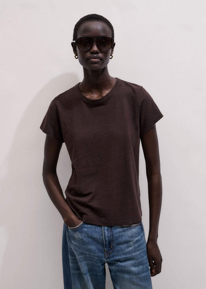 ME+EM Brown Soft Washed Tee