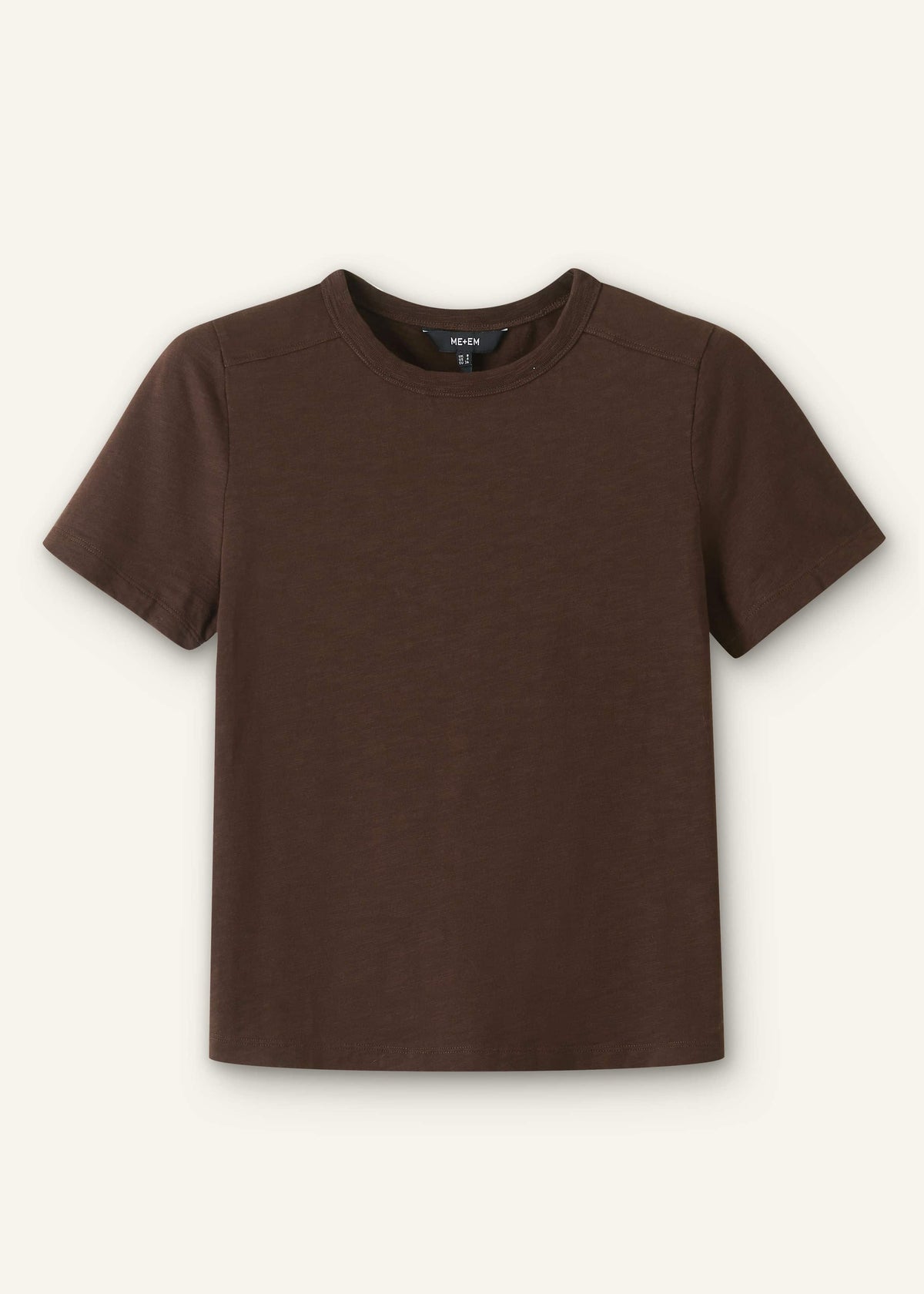 ME+EM Brown Warm Touch Tee