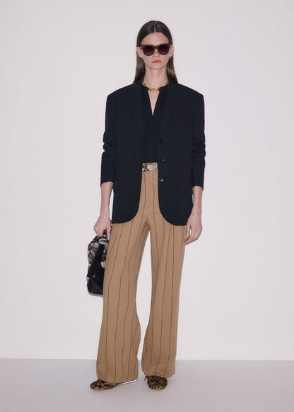 ME+EM Black Open Placket Swing Top